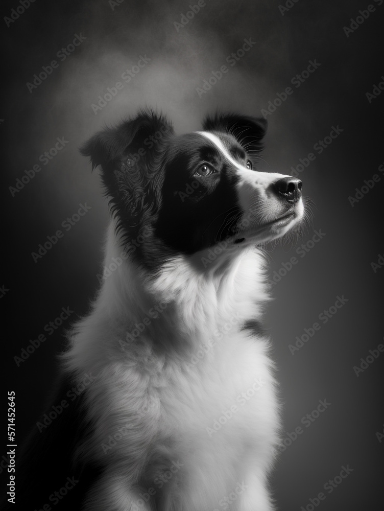 Portrait Photo of a Border Collie