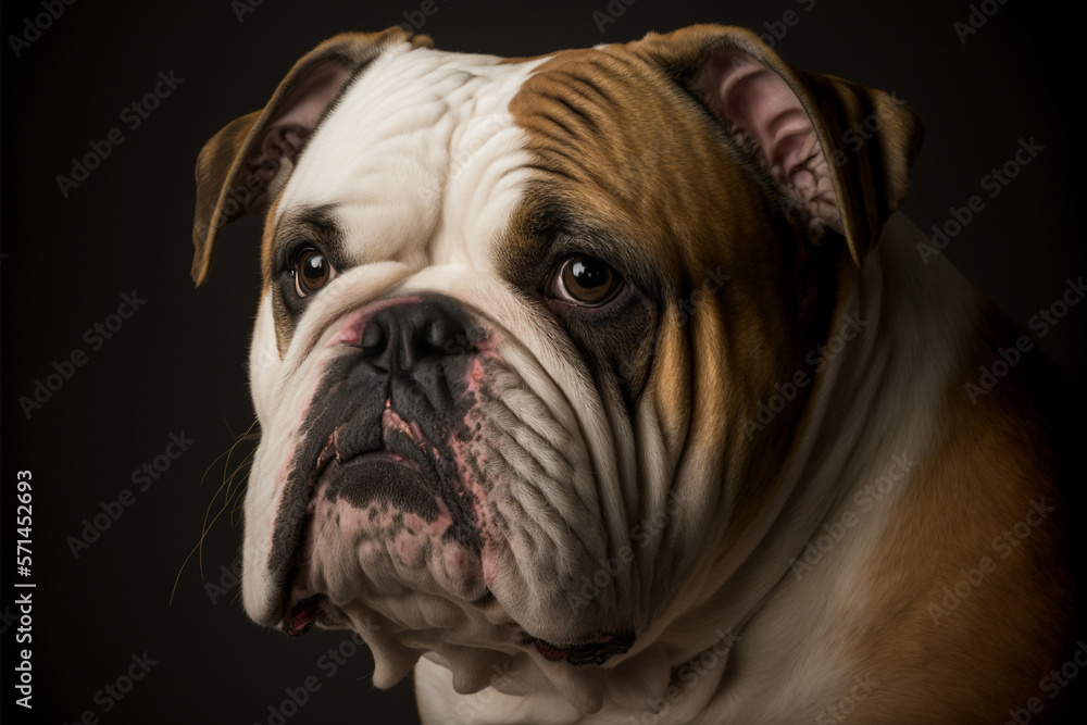 British Bulldog Portrait Photo