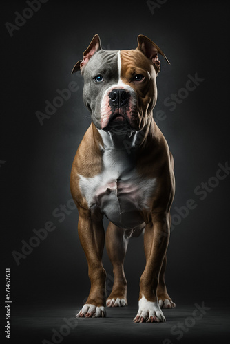 Portrait Photo of a Staffordshire Terrier
