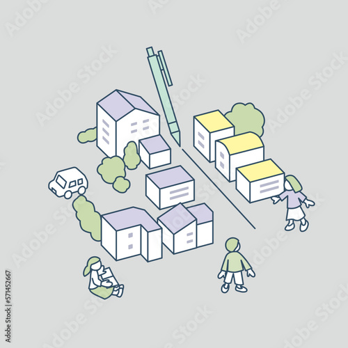 境界線を引く。
人と人の距離感を考える