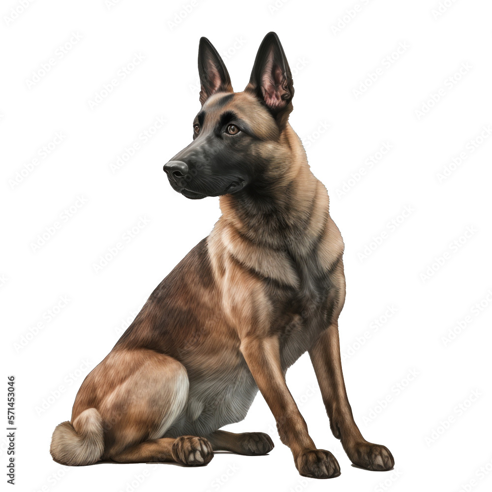 Animal Belgian Malinois dog Design Elements Isolated Transparent Background: Graphic Masterpiece, Clear Alpha Channel for Overlays Web Design, Digital Art, PNG Image Format (generative AI Animal Belgian Malinois dog Design Elements Isolated Transparent Background: Graphic Masterpiece, Clear Alpha Channel for Overlays Web Design, Digital Art, PNG Image Format (generative AI