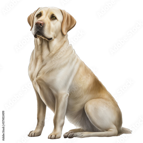 Animal Labrador Retriever dog Design Elements Isolated Transparent Background  Graphic Masterpiece  Clear Alpha Channel for Overlays Web Design  Digital Art  PNG Image Format  generative AI