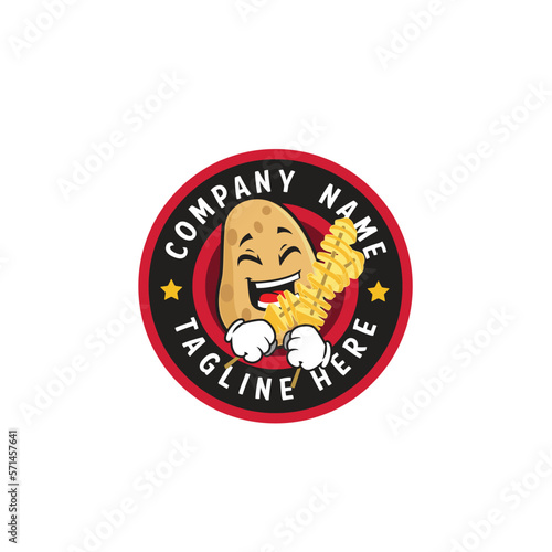 Potato cartoon Logo Graphic  Vector