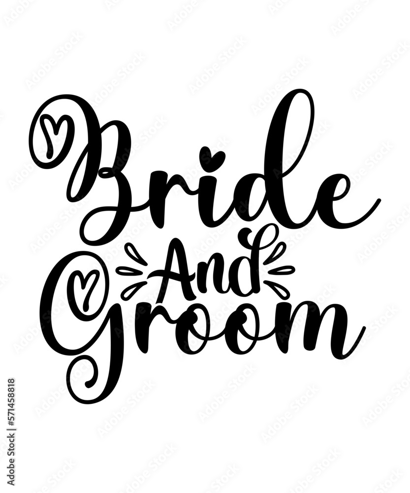 Bride and Groom SVG Cut File Bride and Groom SVG Cut File