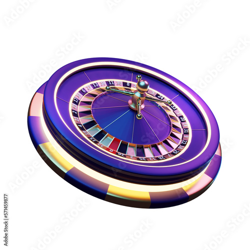 Modern Style Realistic Roulette Element
