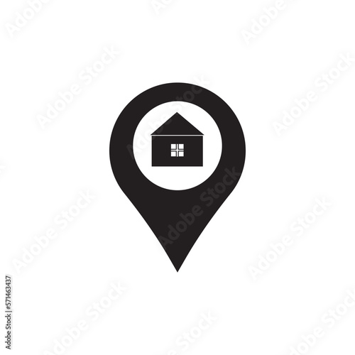 house or homestay location logo area. photo