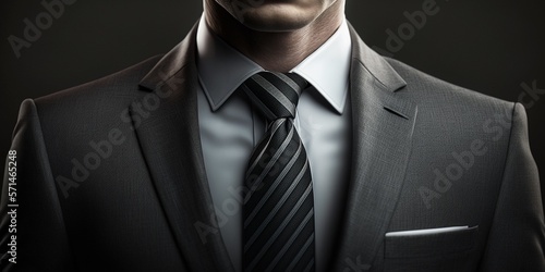 Geschäftsmann mit Krawatte, ai generativ