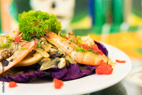 platillo de camarones