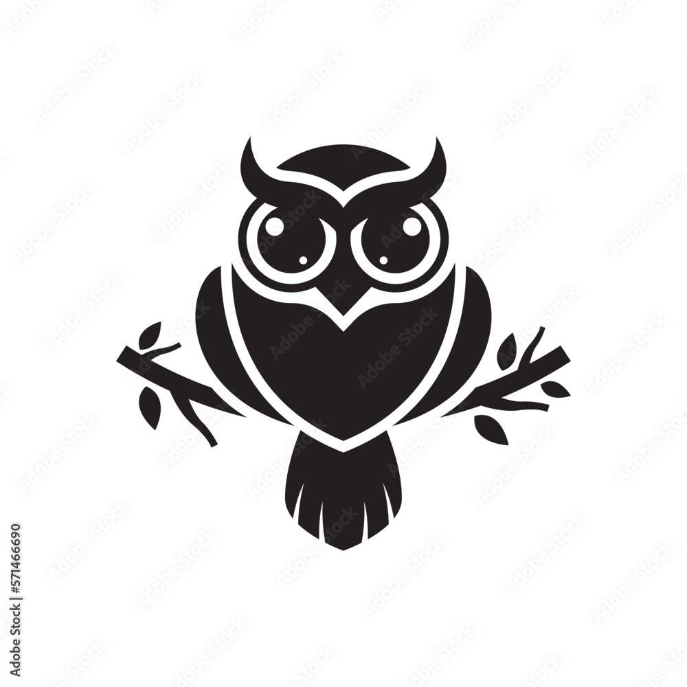 Fototapeta premium Owl logo images illustration