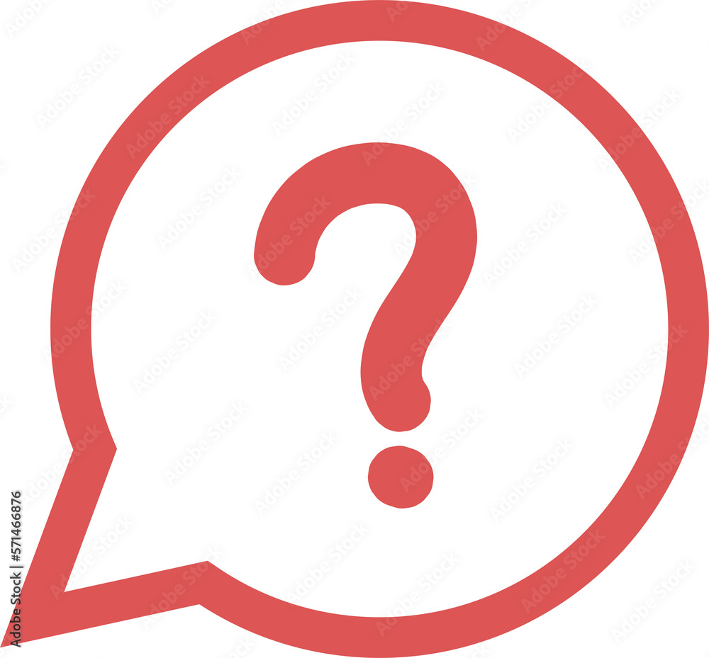 Question mark inside dialog box, message bubble Question mark inside dialog box, message bubble