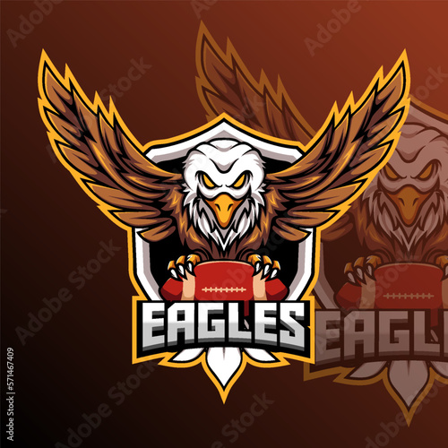 Eagles Football Animal  Team Badge