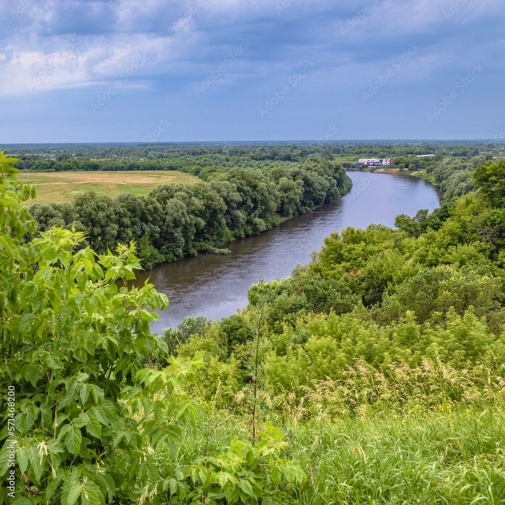 Fototapeta premium Desna river river in the summer