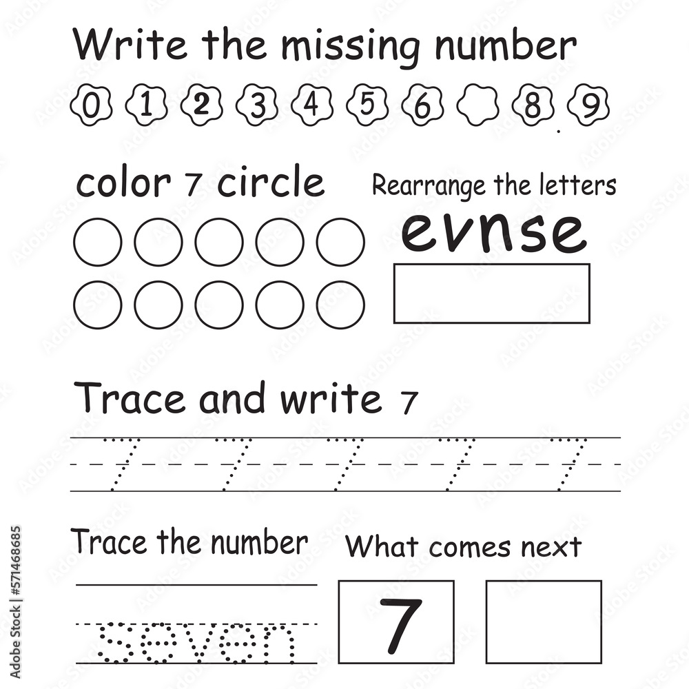 Number tracing workbook for kids Number tracing workbook for kids