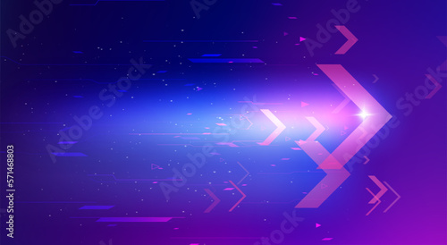 Abstract speed movement of arrows
