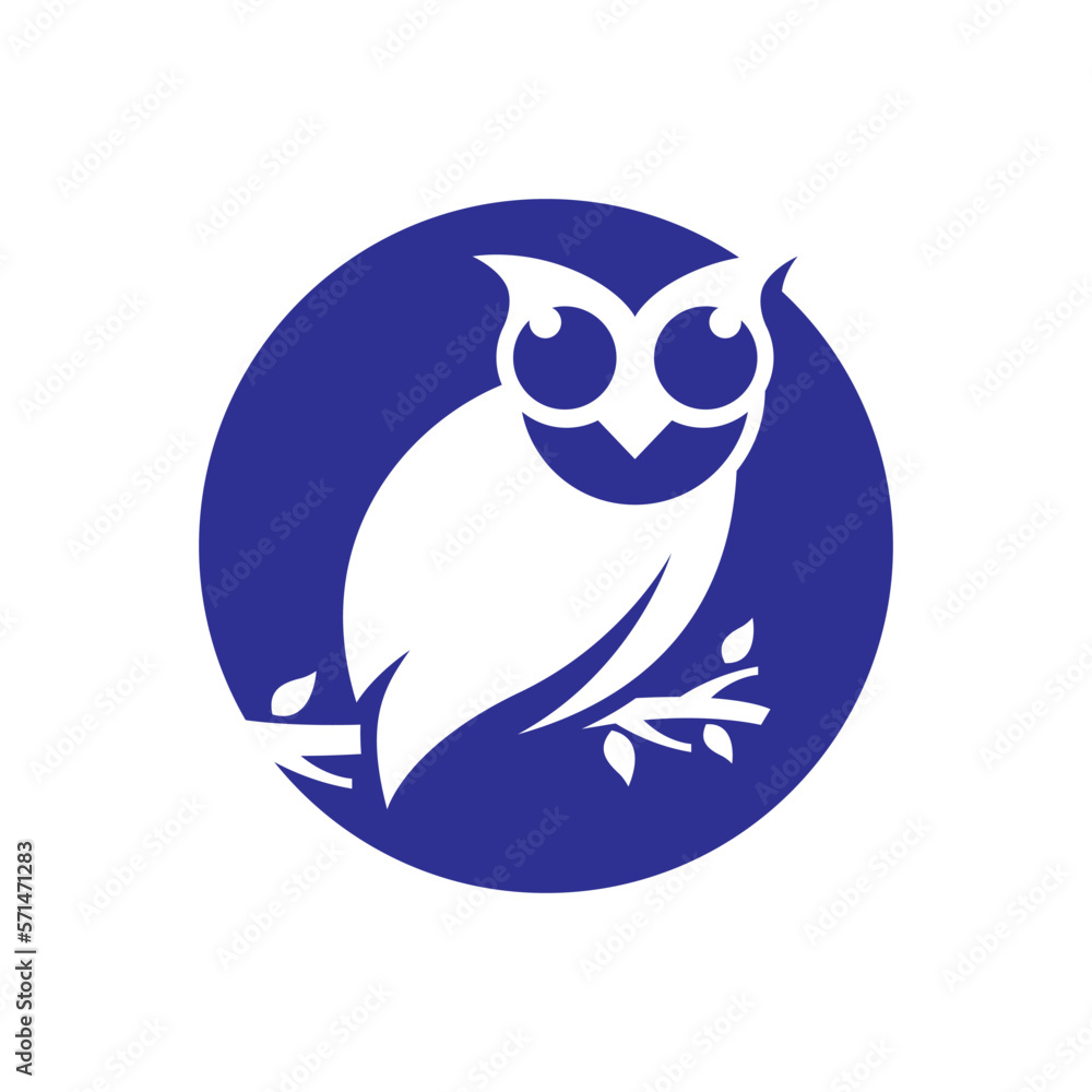 Fototapeta premium Owl logo images illustration