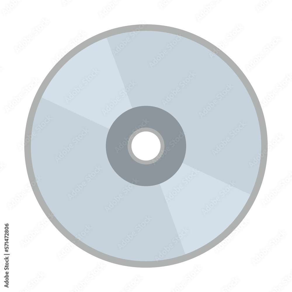 disc cd dvd icon on transparent background, flat design disc cd dvd icon on transparent background, flat design