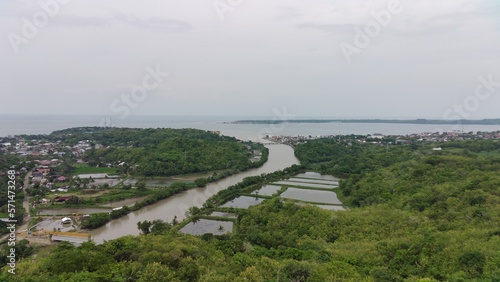 FIMI Drone Camera View of ponds in Parepare City photo