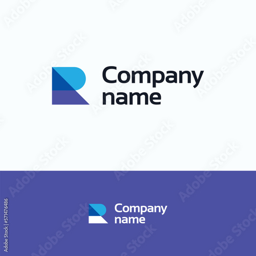 Сompany logo. R A monogram logo template. Overlay minimalistic sign.