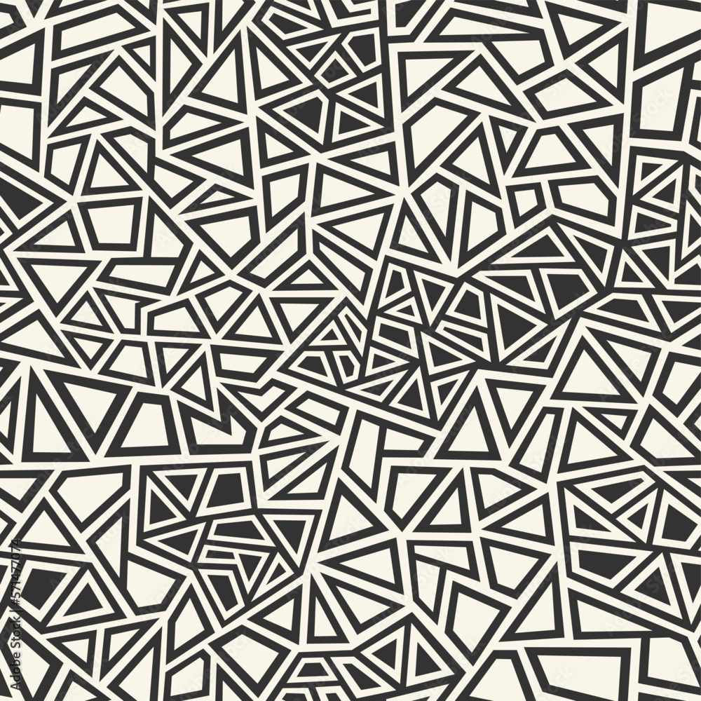 Geometric texture seamless pattern with triangles and polygpnal shapes. Abstract modern camo endless digital ornament for fabric and fashion textile print. Vector background. Geometric texture seamless pattern with triangles and polygpnal shapes. Abstract modern camo endless digital ornament for fabric and fashion textile print. Vector background.