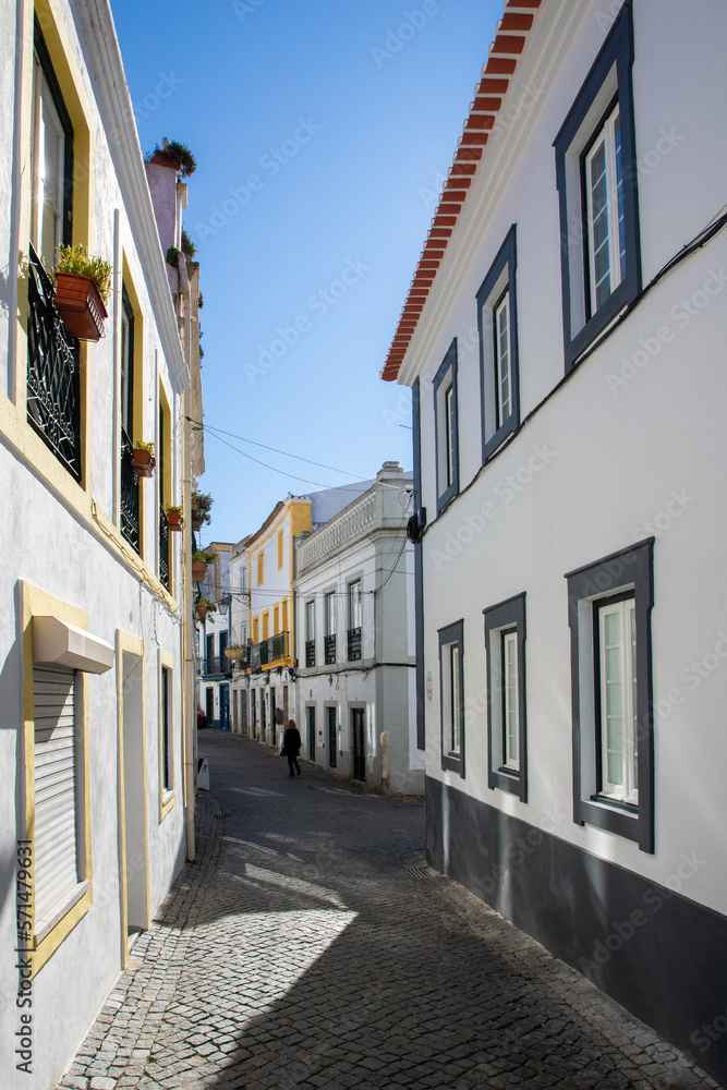 On a narrow street in Beja city - Portugal