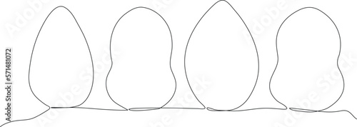 Single one line drawing beauty sponges. Cosmetic concept. Continuous line draw design graphic vector illustration.