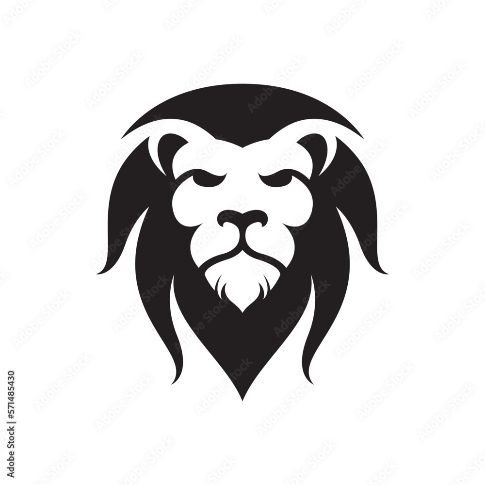 Obraz premium Lion head logo images illustration
