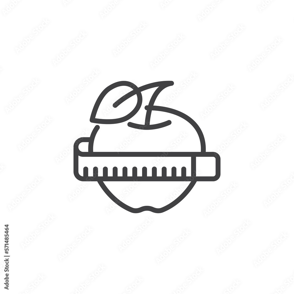 Healthy diet line icon Healthy diet line icon