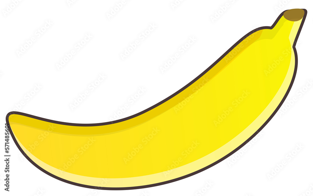 banana fruit sticker isolated