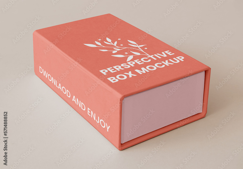 Perspective Box Mockup Stock Template | Adobe Stock
