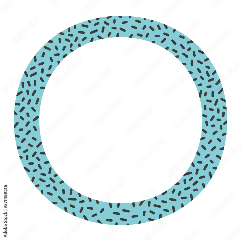 Elegant round frame of dashes. Perfect as a photo frame, for scrapbooking, postcards, posters, invitation cards. Elegant round frame of dashes. Perfect as a photo frame, for scrapbooking, postcards, posters, invitation cards.