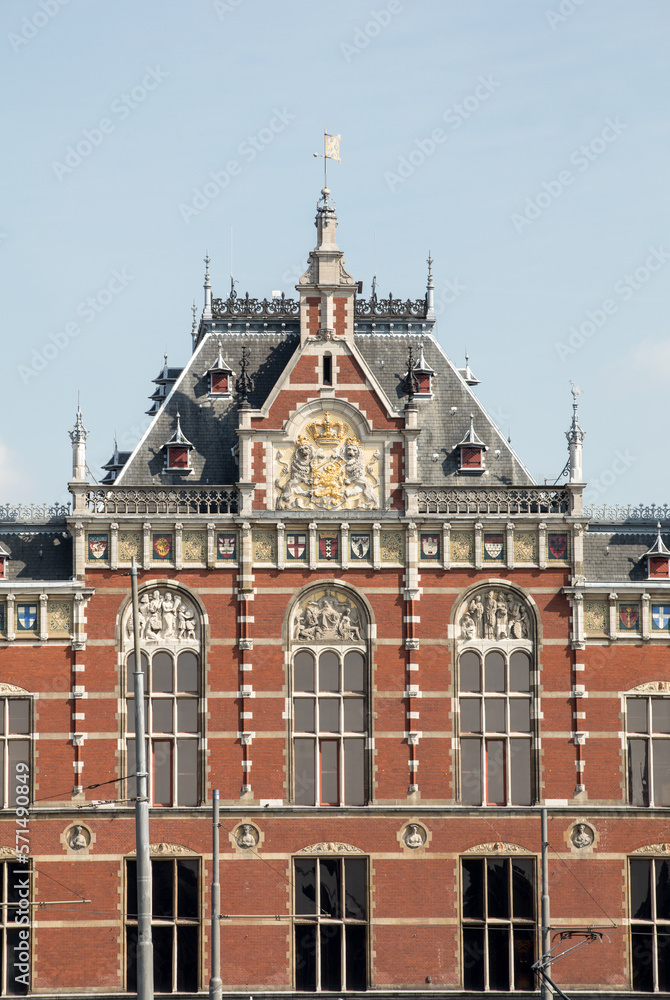 Central station in Amsterdam the Netherlands