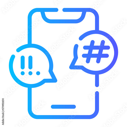 cyber gradient icon
