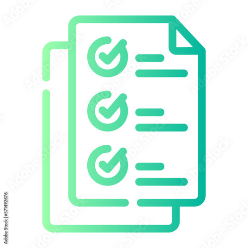qualifications gradient icon