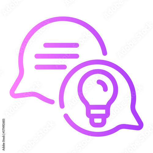 opinion gradient icon