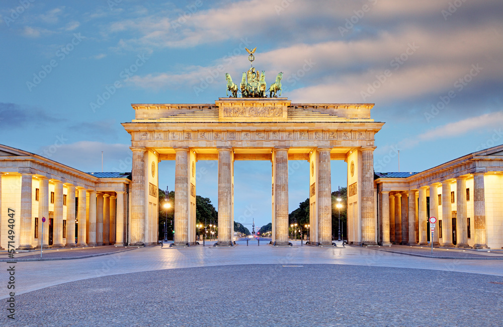 Obraz premium Brandenburg in Berlin, capital of Germany