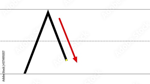 How to write uppercase and lowercase letter A. Animated tutorial for learning writing English alphabet. Indication of sequence, direction of movement. Tracing letters for children on white background
