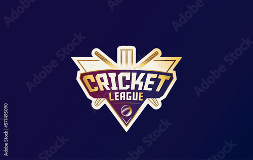 Cricket League logo with background