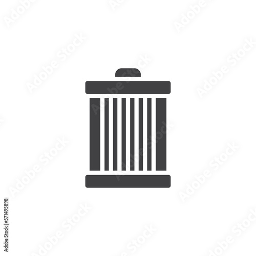 Oil filter vector icon