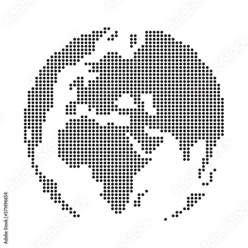 map of the world planet with dots