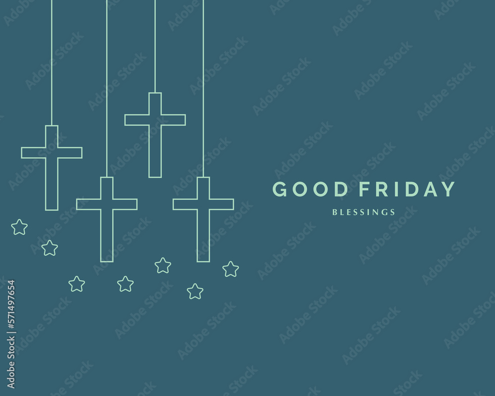 Good Friday With Cross Line Art Good Friday With Cross Line Art