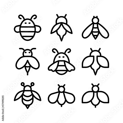 Showcase the beauty and elegance of your design with this stunning Black and White Bee Icon. Perfect for graphic designs, logos, mobile apps, posters, and more.   © mochammad
