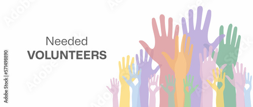 National volunteering banner, national volunteering month.