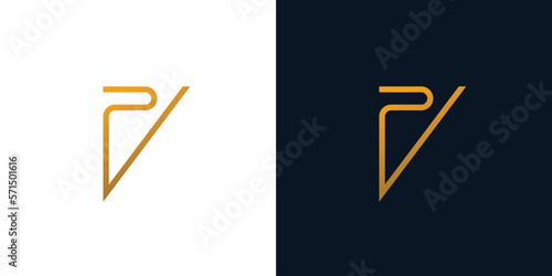 Modern and unique  PV logo design