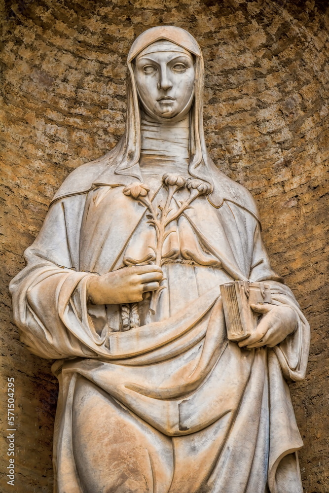 assisi, italien - heilige klara von assisi