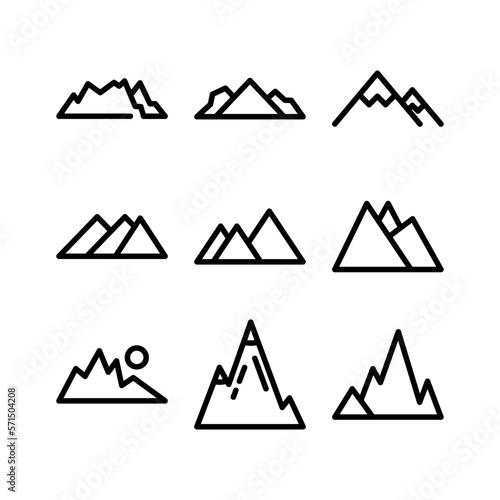 Showcase the beauty and elegance of your design with this stunning Black and White mountain Icon. Perfect for graphic designs, logos, mobile apps, posters and more. 