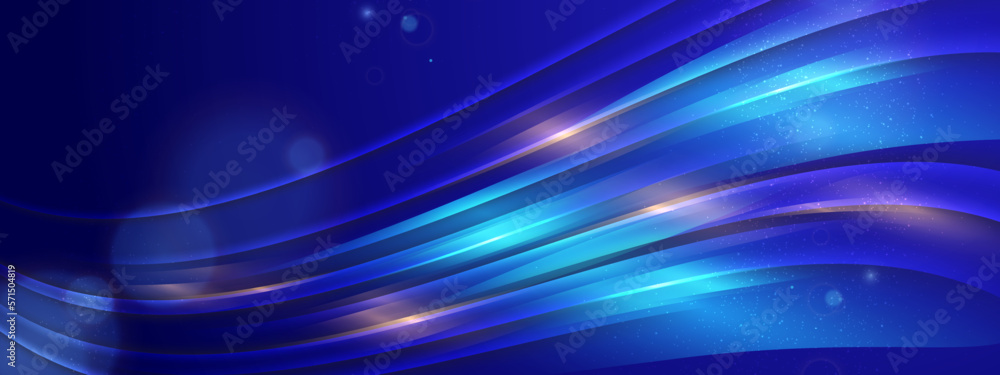 Obraz premium Minimal geometric blue light background abstract design. vector EPS10.. Abstract Dark Blue Banner