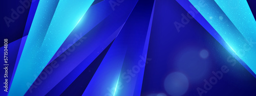 Minimal geometric blue light background abstract design. vector EPS10.. Abstract Dark Blue Banner