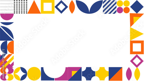 Memphis geometric abstract shapes background vector . Retro trendy halftone vector elements design for advertisement, Wallpaper, commercial and sale banner, poster. Vector illustration.