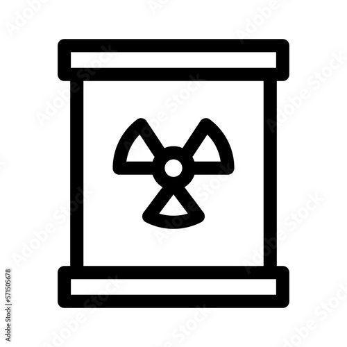 Showcase the beauty and elegance of your design with this stunning Black and White radioactive waste Icon. Perfect for graphic designs, logos, mobile apps, posters and more. 
