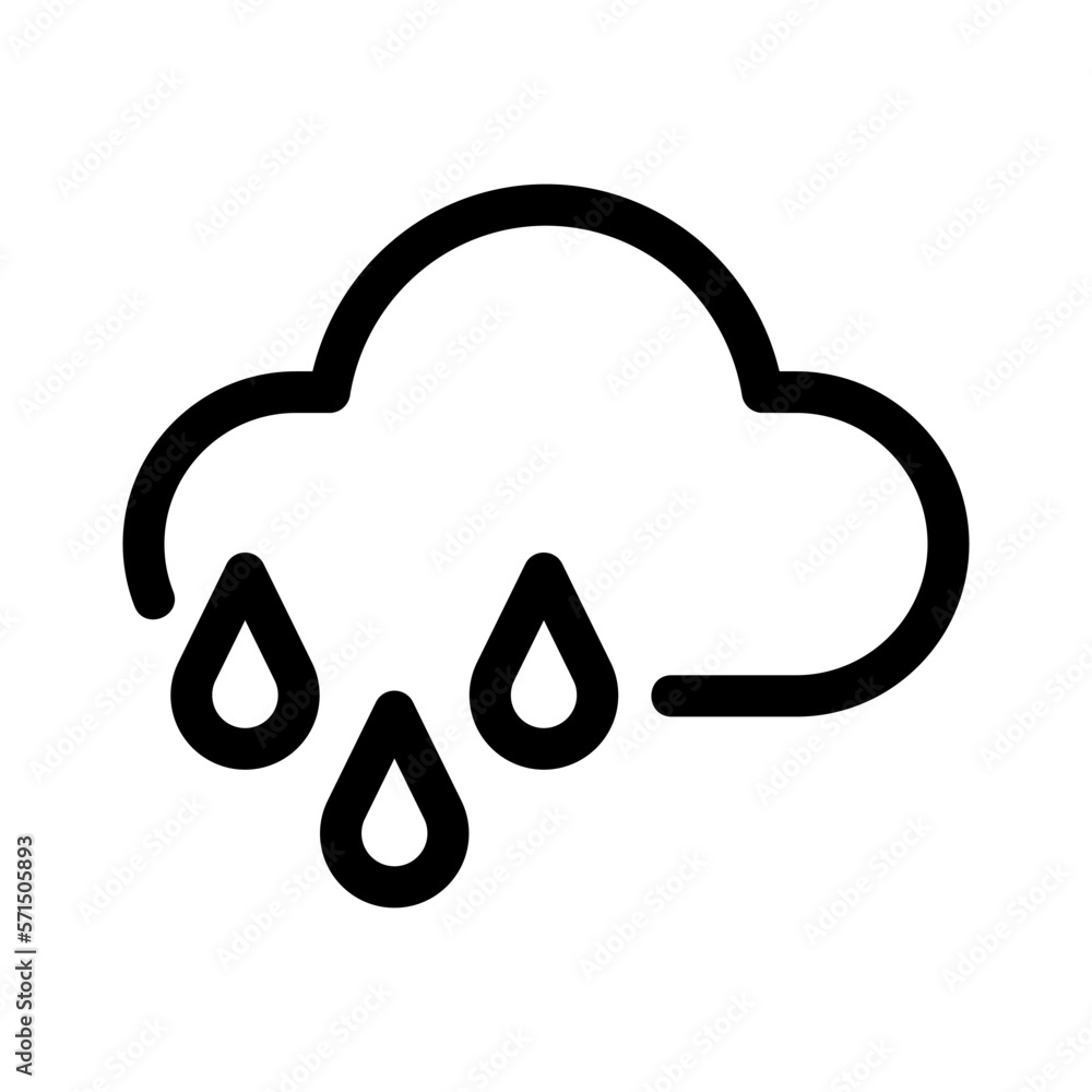Showcase the beauty and elegance of your design with this stunning Black and White rain Icon. Perfect for graphic designs, logos, mobile apps, posters and more. 

